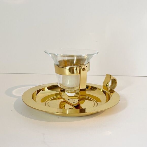 PartyLite  nautical bell Brass Candle holder - Picture 1 of 6